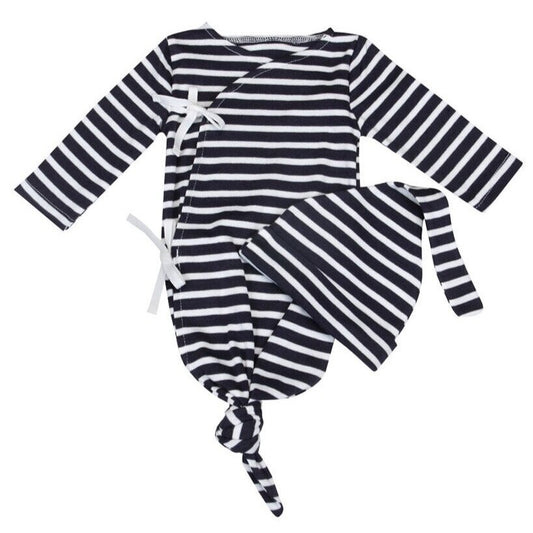 Newborn Bamboo Sleep Gown & Hat Set